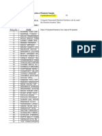 Use of Random Numbers in Selection of Random Sample: Mba (Part-Time) Finance Ii Year Div 'A'