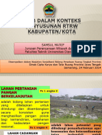 Lp2b Dalam Konteks RTRW Kabupaten Dan Kota Februari 2014 R