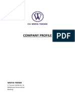 Company Profile 2016 WIDIA TEKNIK