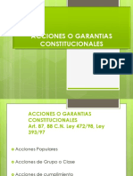 Acciones o Garantias Constitucionales