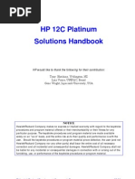 Instruction - HP 12c Paltinum Hankbook