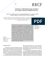 Bio-Synthesis and Hydrolysis of Ethyl Phenylacetate and Ethyl 2-Phenylpropionate in Organic Solvent by Lyophilized Mycelia