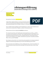 Verpflichtung Datengeheimnis 5 BDSG