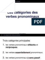 2 Les Categories Des Verbes Pronominaux