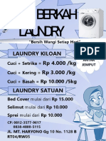 Laundry Kiloan dan Satuan Berkah - Cuci Bersih Wangi Murah