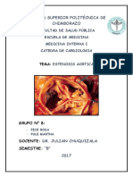 Estenosis Valvular Aórtica