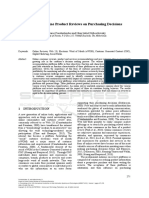 Impact of Online Product Reviews On Purchasing Decisions: Efthymios Constantinides and Nina Isabel Holleschovsky