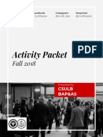 Fall 2018 Activity Packet