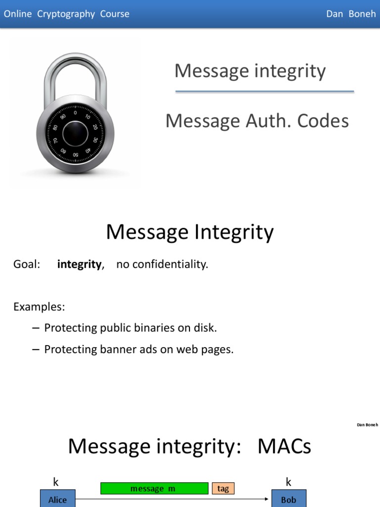Integrity Annotated | PDF | Cryptography | Security Technology