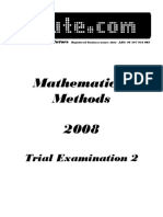 Itute 2008 Mathematical Methods Examination 2
