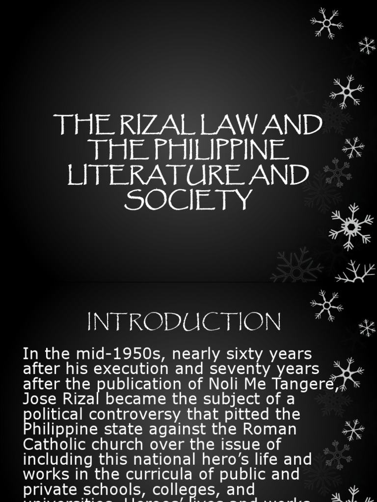 The Rizal Law