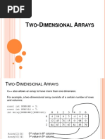 2d Arrays