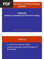 Data Dissemination and Broadcasting Systems: Lesson 08 Indexing Techniques For Selective Tuning