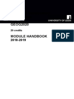GEOG2020 Module Handbook