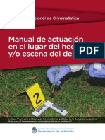 Manual de Actuación en El Lugar Del Hecho o Escena Del Delito 2017