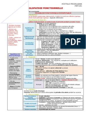 281 Colopathie Fonctionnelle - 0 | PDF | Syndrome de l'intestin ...