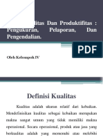 Biaya Kualitas Dan Produktifitas