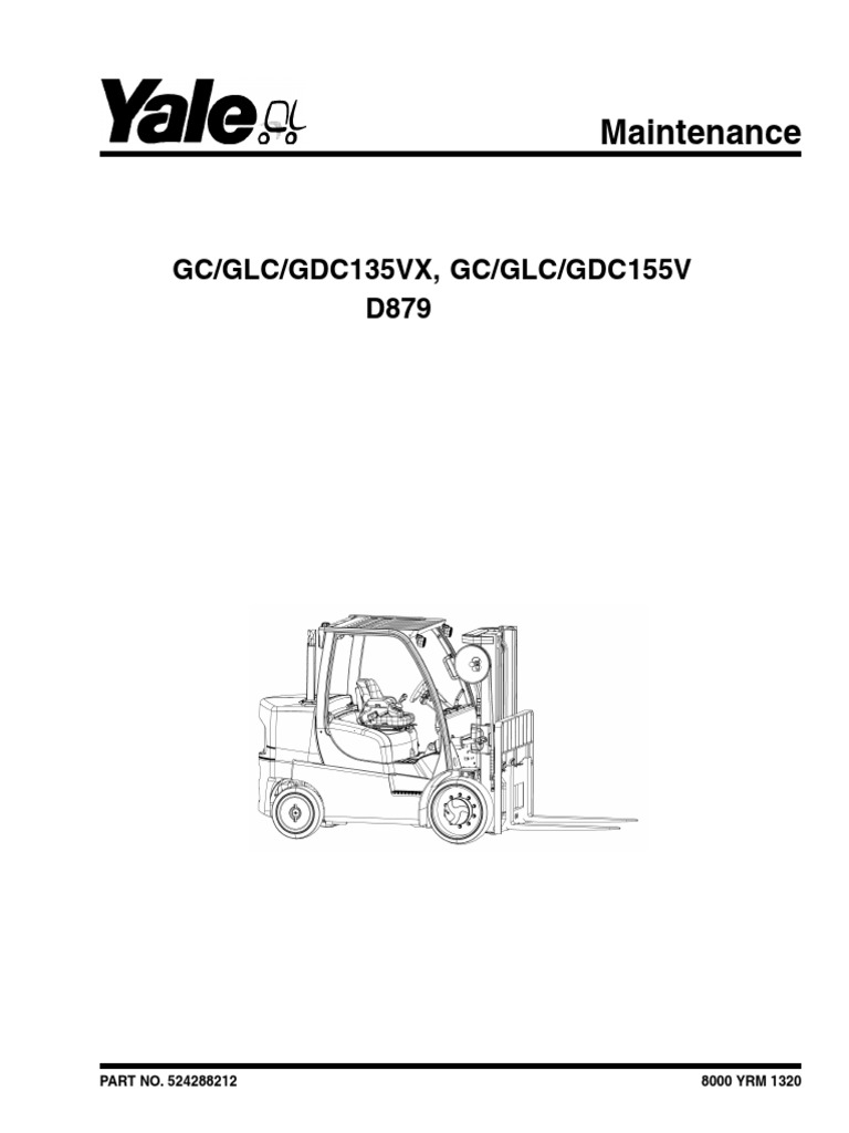 YALE (D879) GLC155VX LIFT TRUCK Service Repair Manual.pdf | Transmission  (Mechanics) | Natural Gas