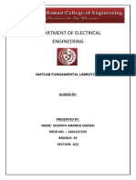 Department of Electrical Engineering: Matlab Fundamental Labrotory