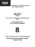 Download Tourism in Rajasthan An exploratory study of  marketing  policy by Ritushukla SN38994687 doc pdf