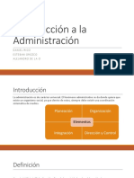 Introducción A La Administración