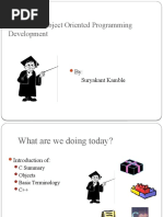 C With C++Object Oriented Programming Development: By: Suryakant Kamble