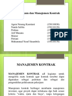 Hukum dan Manajemen Kontrak dalam Konstruksi