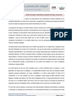 Los accidentes laborales en el sector de la construcción