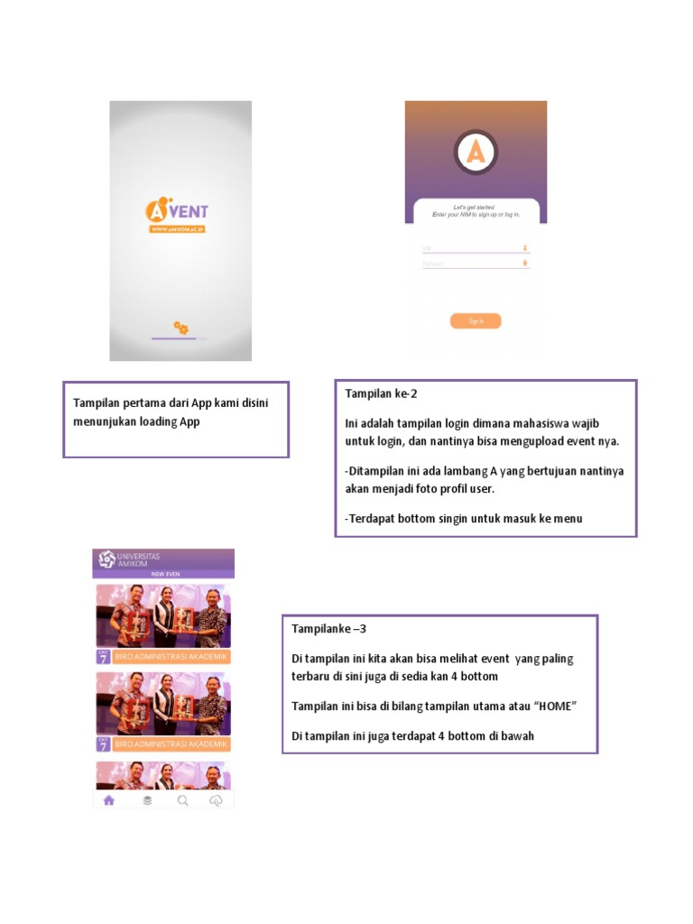 Contoh Mock Up Desain Aplikasi Kampus | PDF