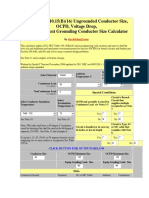 NEC Table 310 Calculo Conductor Rayos X y Caida de Voltaje