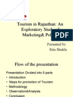 Tourism in Rajasthan :an Exploratory Study of Marketing & Policy