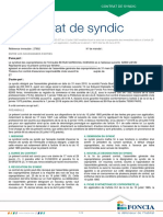 Contrat Syndic Foncia