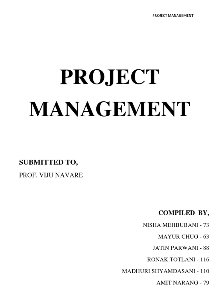 Report (Project Management) 2 | PDF | Project Management | Risk