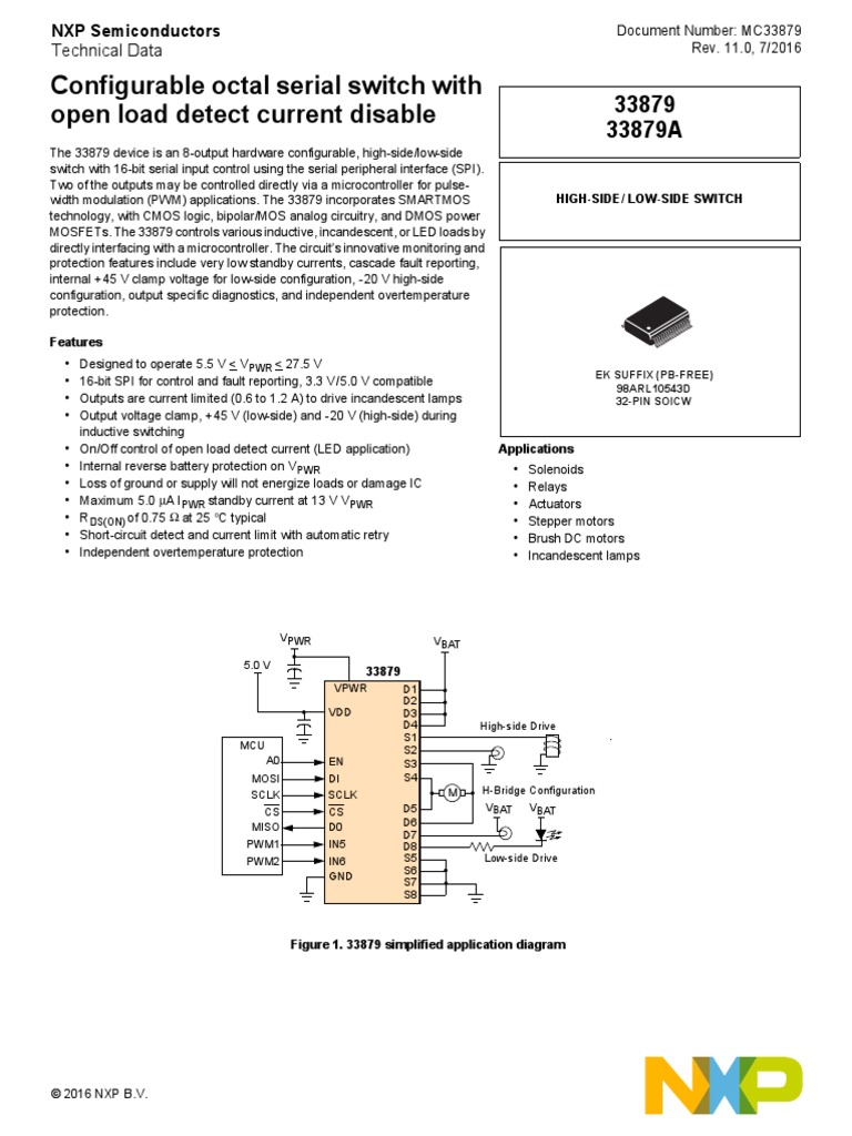 MC33879 | PDF | Mosfet | Electricity