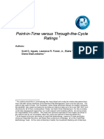 Point in Time Versus Through The Cycle Ratings
