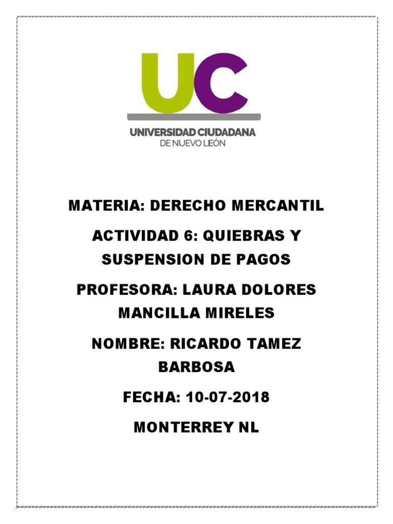 Quiebras y Suspensión de Pagos PDF Bancarrota Administración judicial