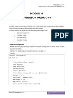 C++ MODUL OPERATOR