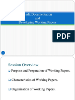 Audit Documentation and Developing Working Papers