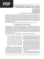 Questões de Método Em Textos de Vygotsky