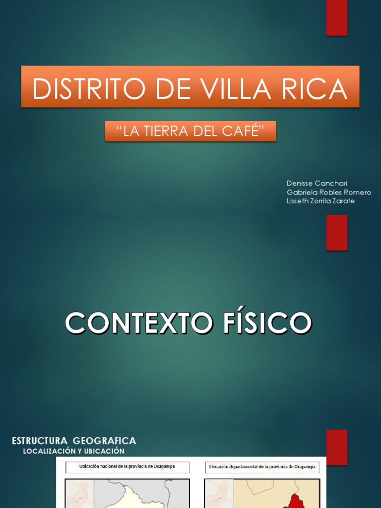 Ubicación y características de Villa Rica | PDF | Naturaleza