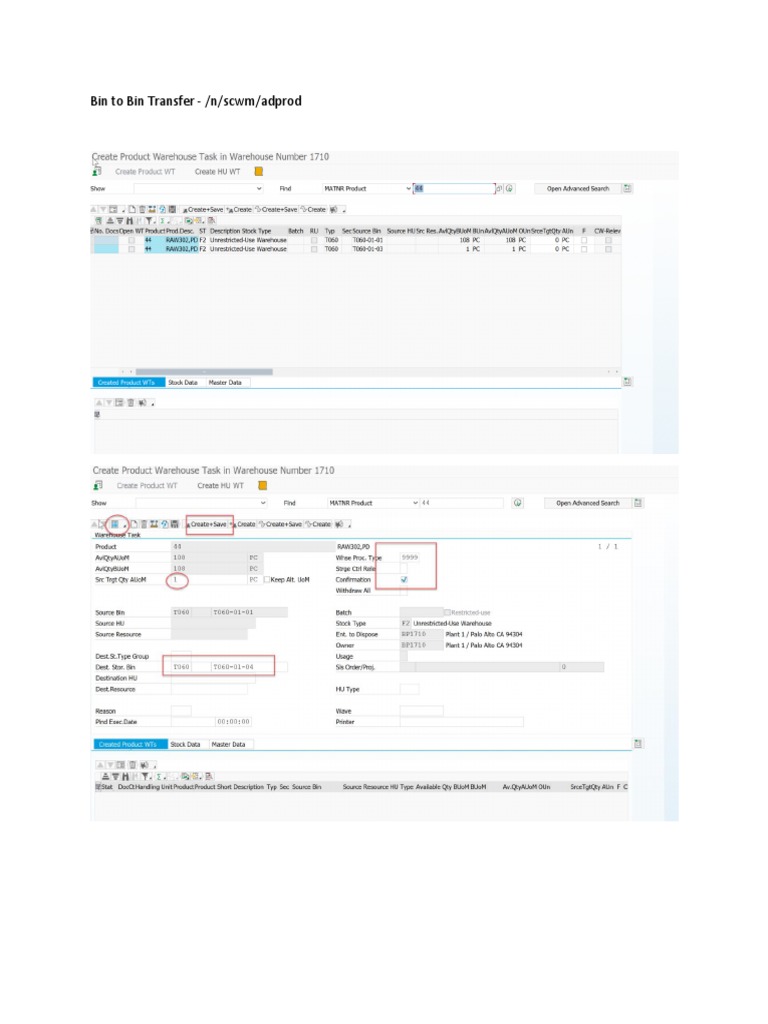 Bin To Bin Transfer PDF