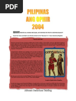 Download PILIPINAS ANG OPHIR 2004 by Isagani Datu-Aca Tabilog SN38999221 doc pdf