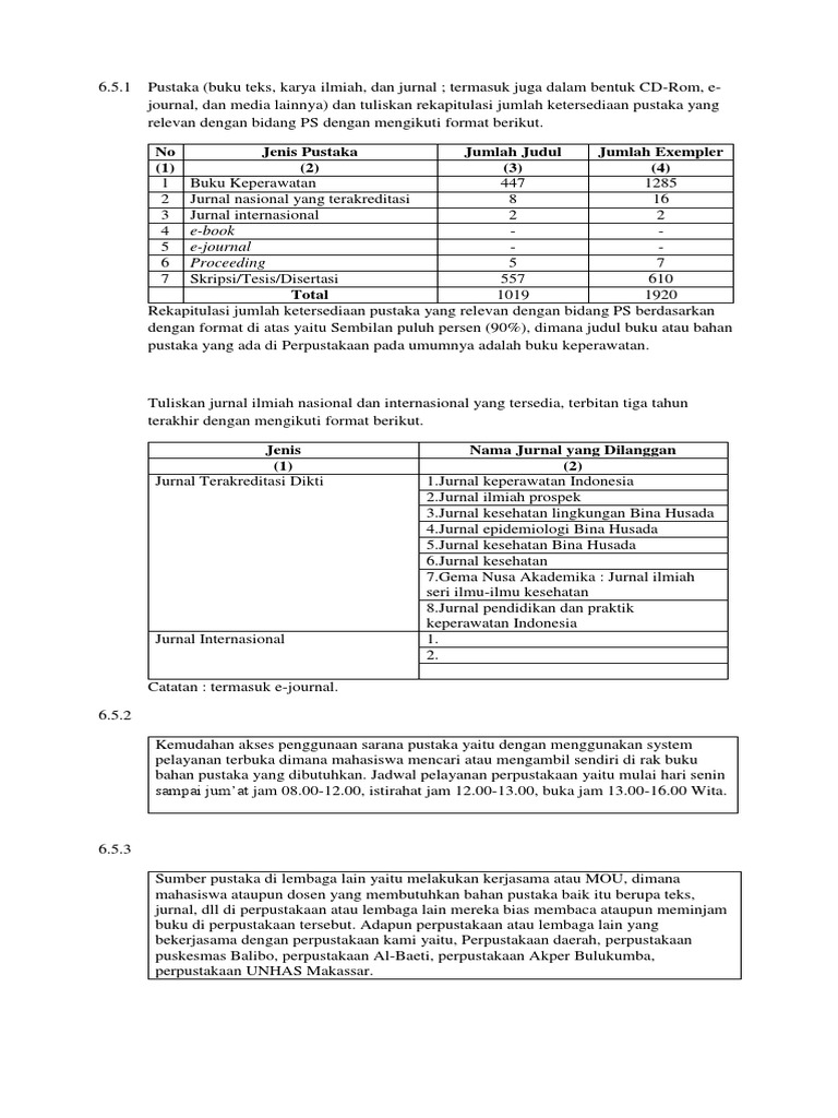 No Jenis Pustaka Jumlah Judul Jumlah Exempler 1 2 3 4