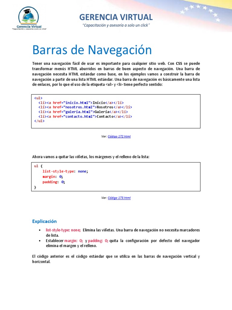 10 Barras de Navegación en CSS | HTML | Hojas de estilo en cascada