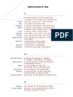 Prepositions of Time