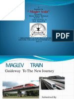 " Maglev Train": A Seminar On