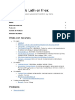 Recursos de Latín en Línea PDF