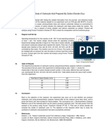 An Experimental Study of Carboxylic Acid Prepared by Carbon Dioxide (Co)