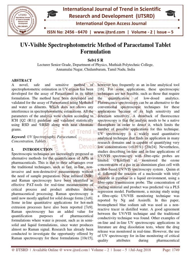 uv-visible-spectrophotometric-method-of-paracetamol-tablet-formulation