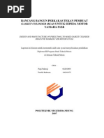 Download Design  Manufacture Gasket Cylinder Head for Yamaha F1ZR by Taufik Rahman SN39001062 doc pdf